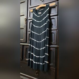 Thread & Supply Black and White Tie-Dye Maxi Dress